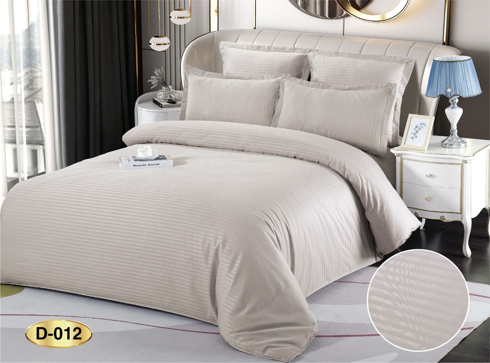 Lenjerie de pat damasc premium 6 piese – 13