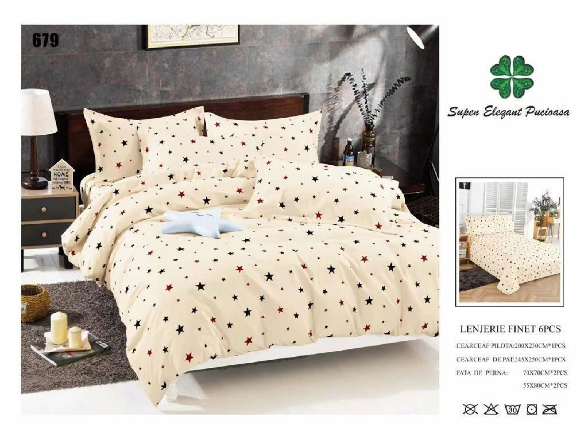 Lenjerie de Pat Super Elegant Pucioasa 104