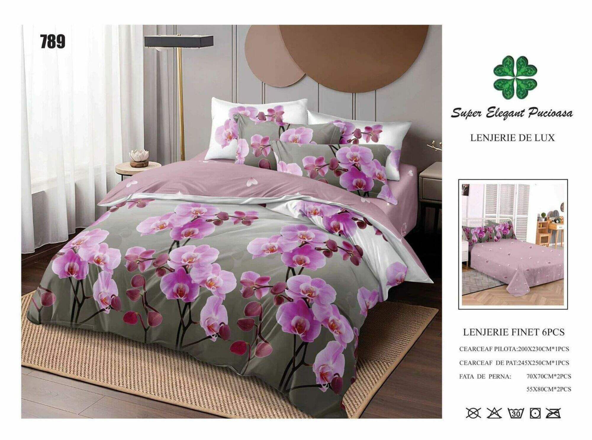 Lenjerie de Pat Super Elegant Pucioasa 108