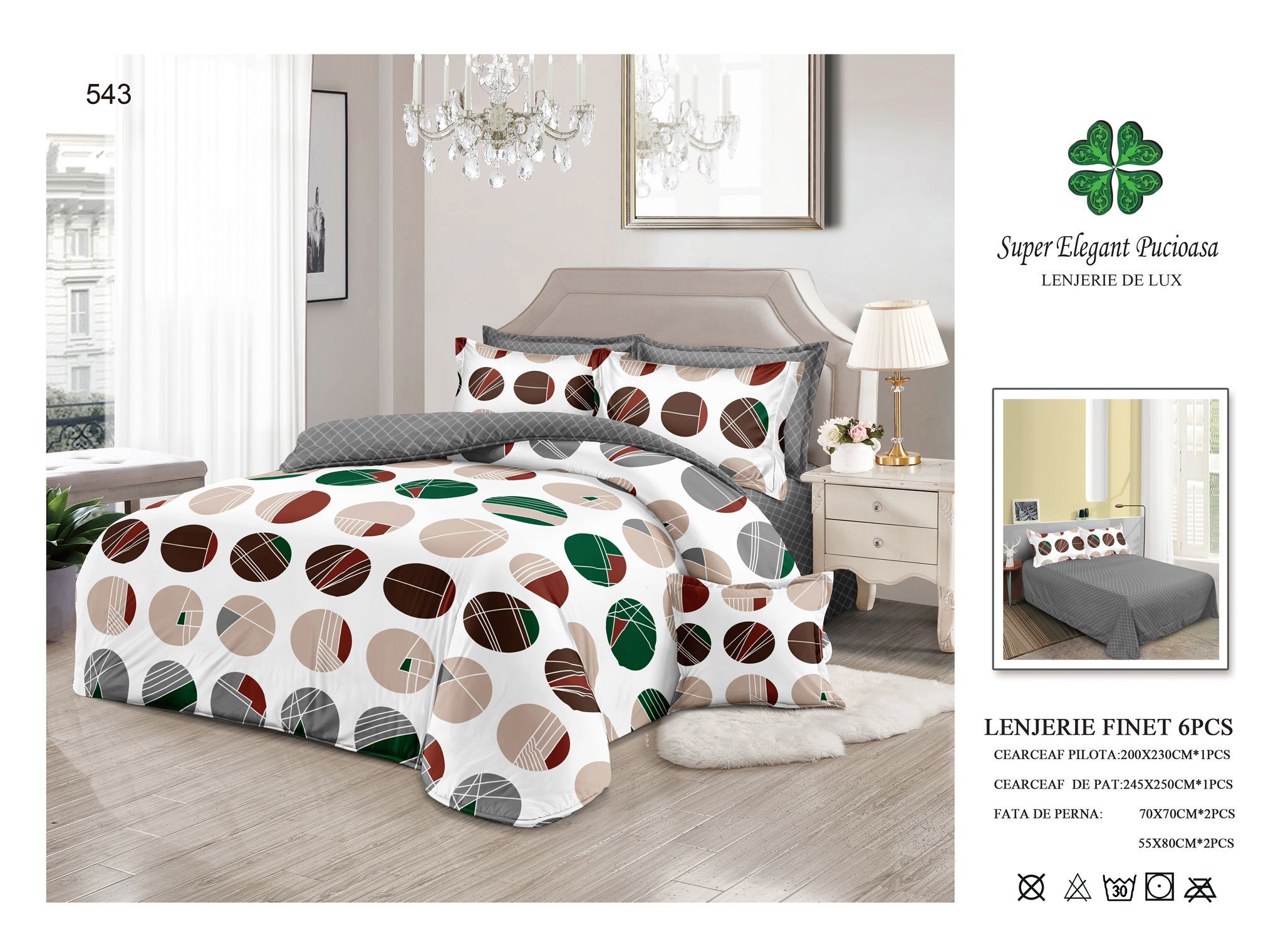 Lenjerie de Pat Super Elegant Pucioasa 114