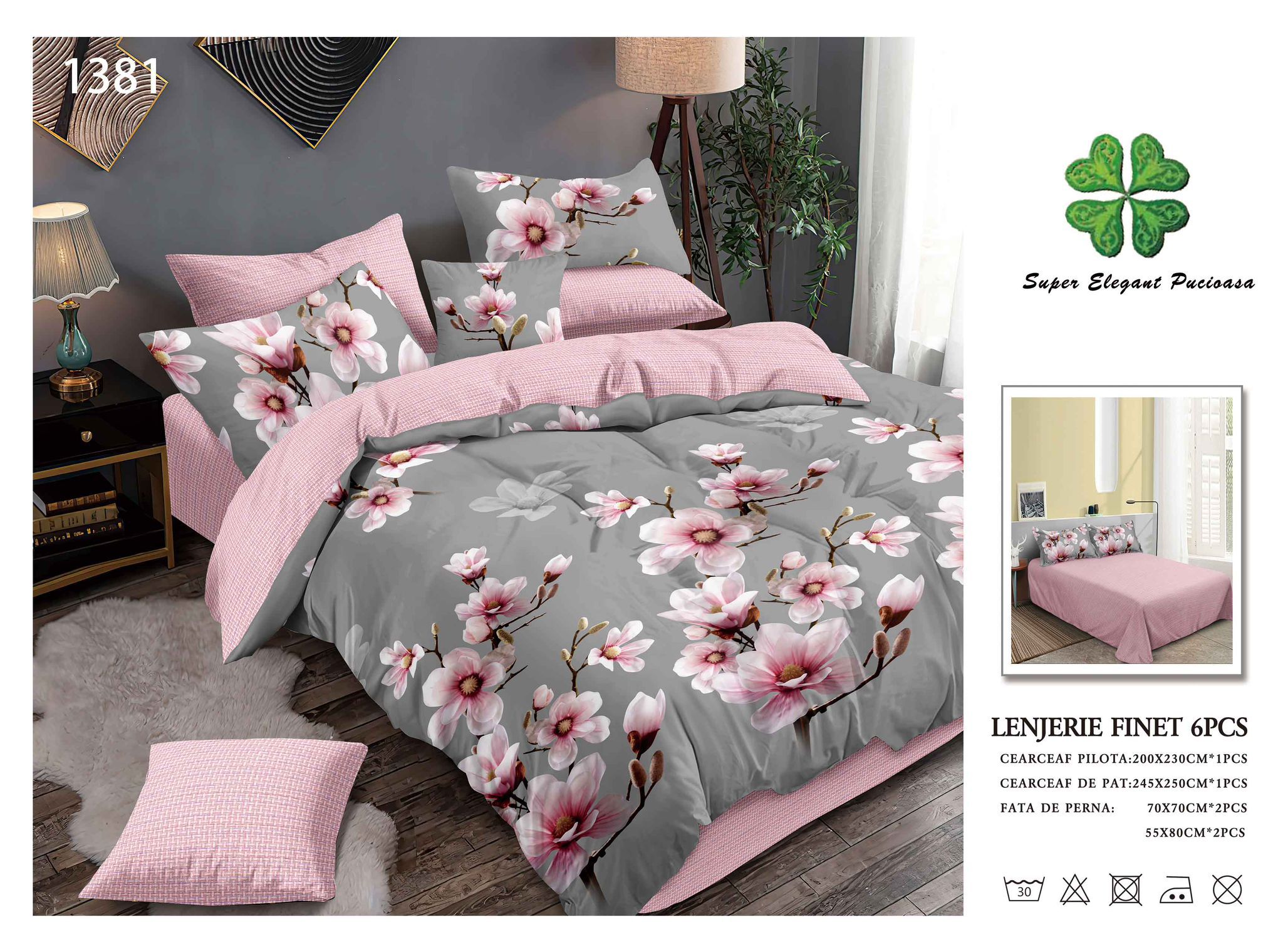 Lenjerie de Pat Super Elegant Pucioasa 119