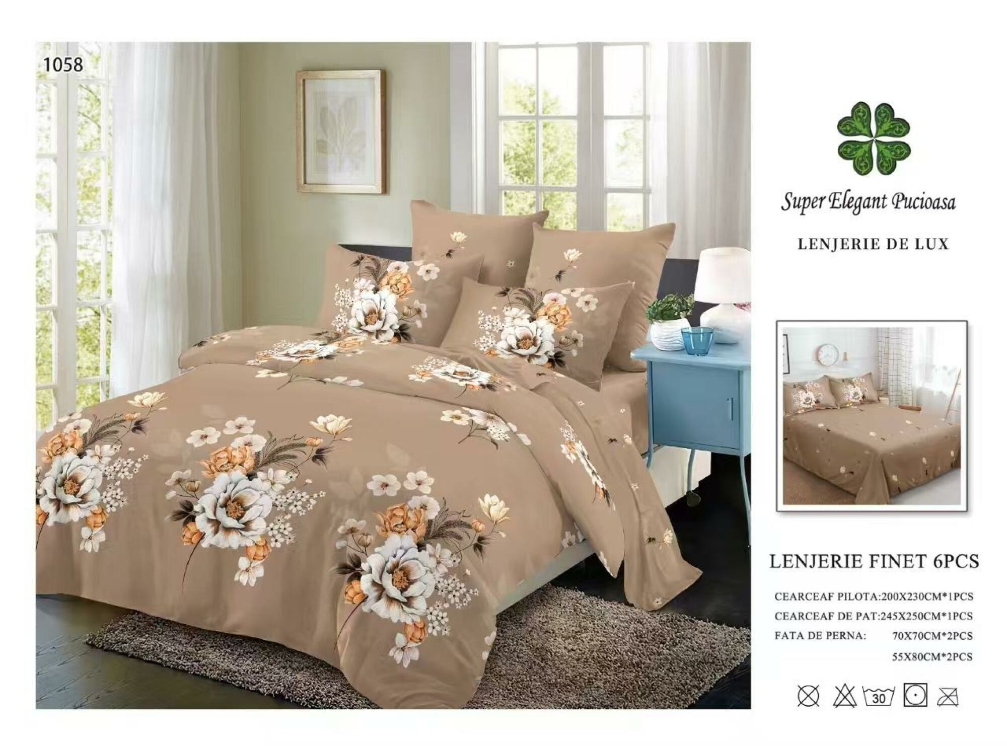 Lenjerie de Pat Super Elegant Pucioasa 121