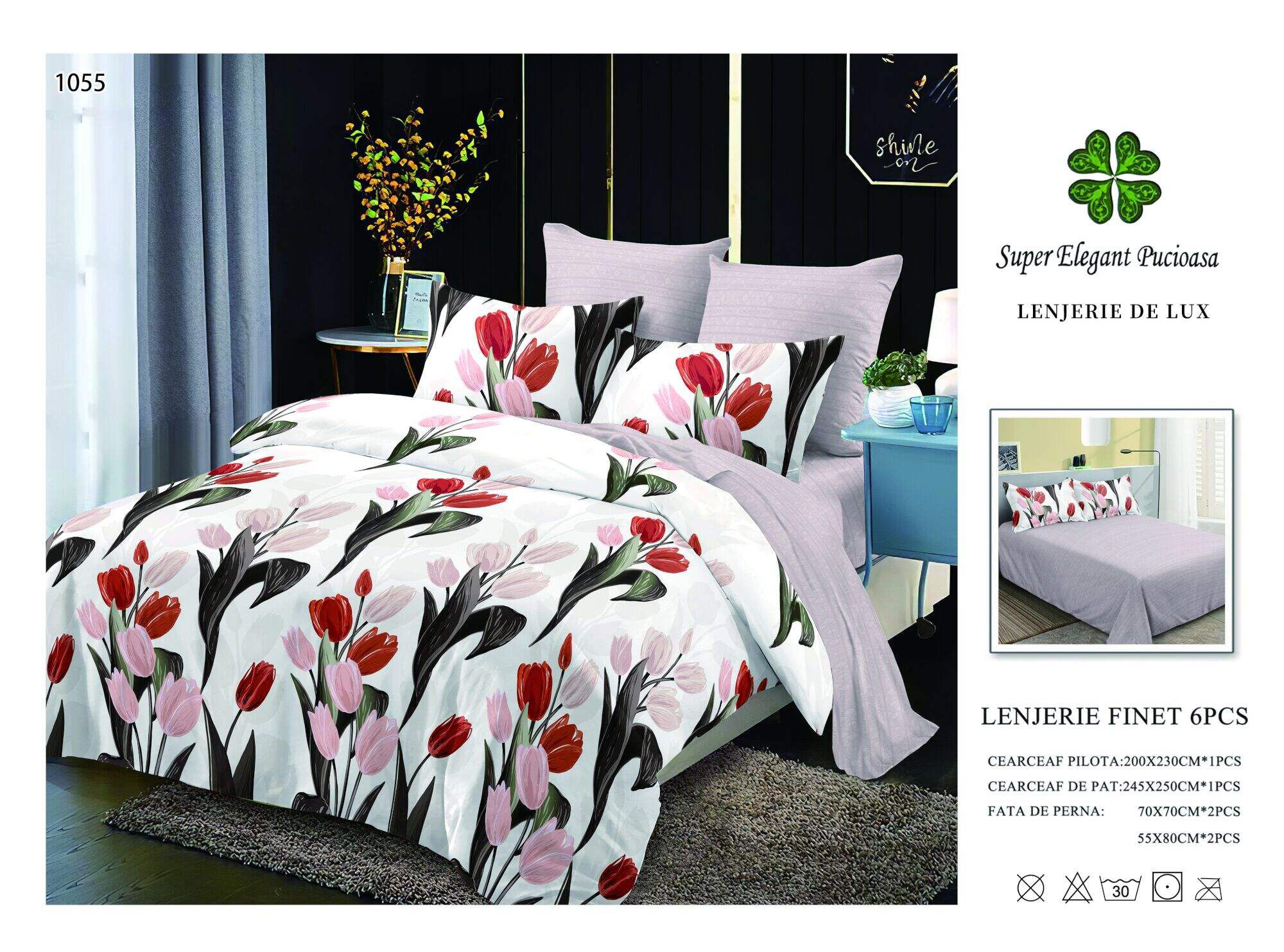 Lenjerie de Pat Super Elegant Pucioasa 143
