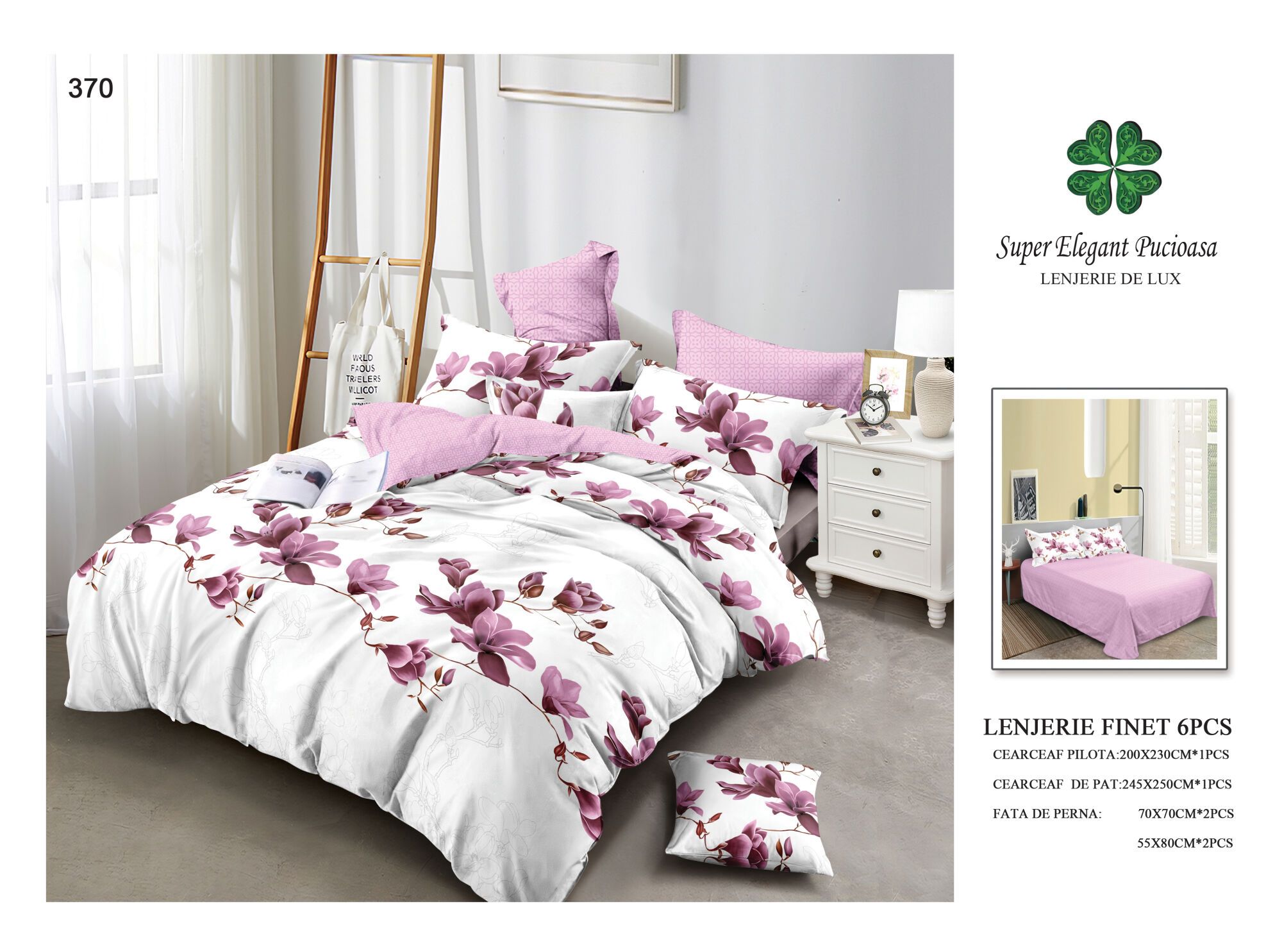 Lenjerie de Pat Super Elegant Pucioasa 150