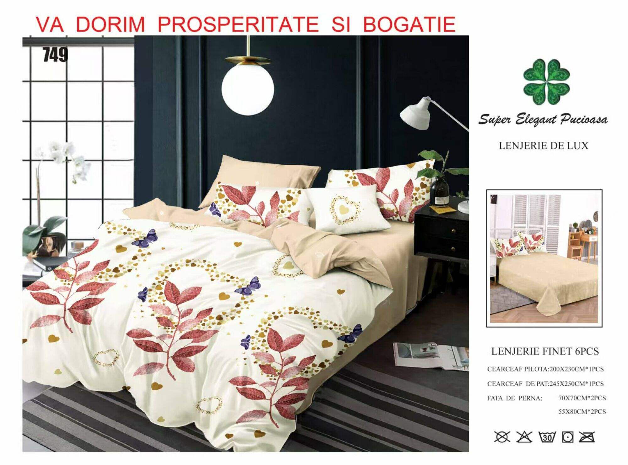 Lenjerie de Pat Super Elegant Pucioasa 161