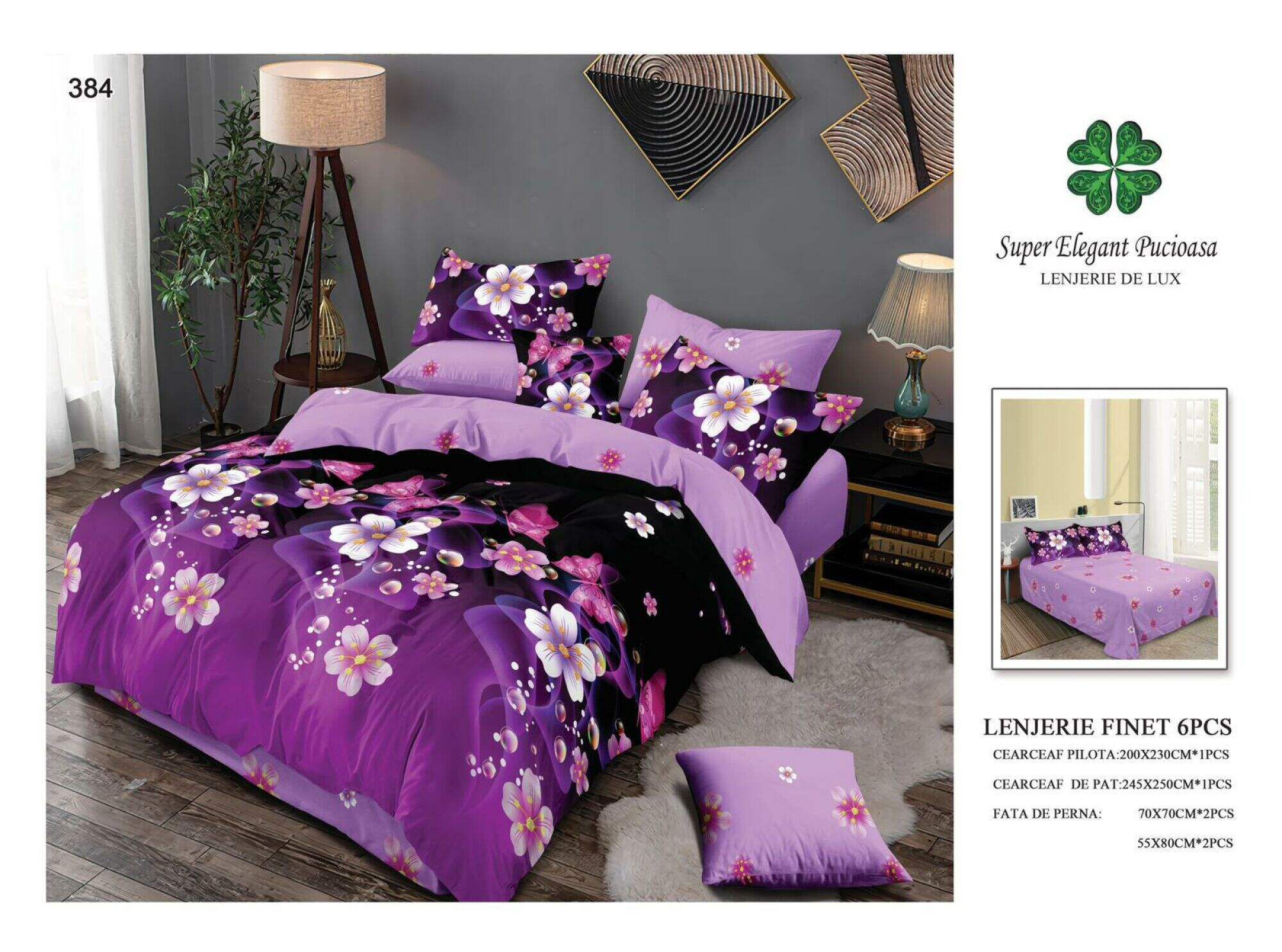 Lenjerie de Pat Super Elegant Pucioasa 168
