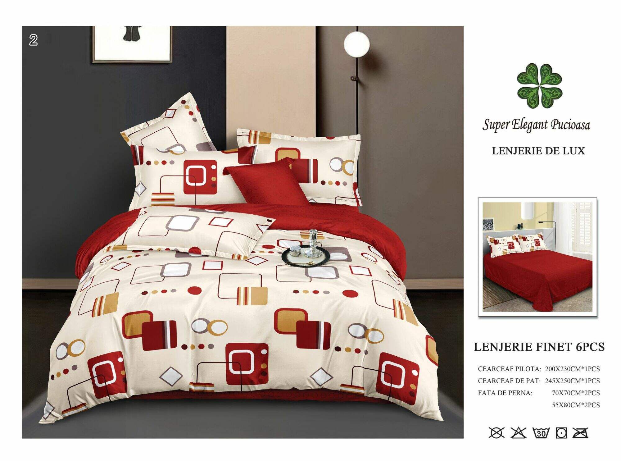 Lenjerie de Pat Super Elegant Pucioasa 175