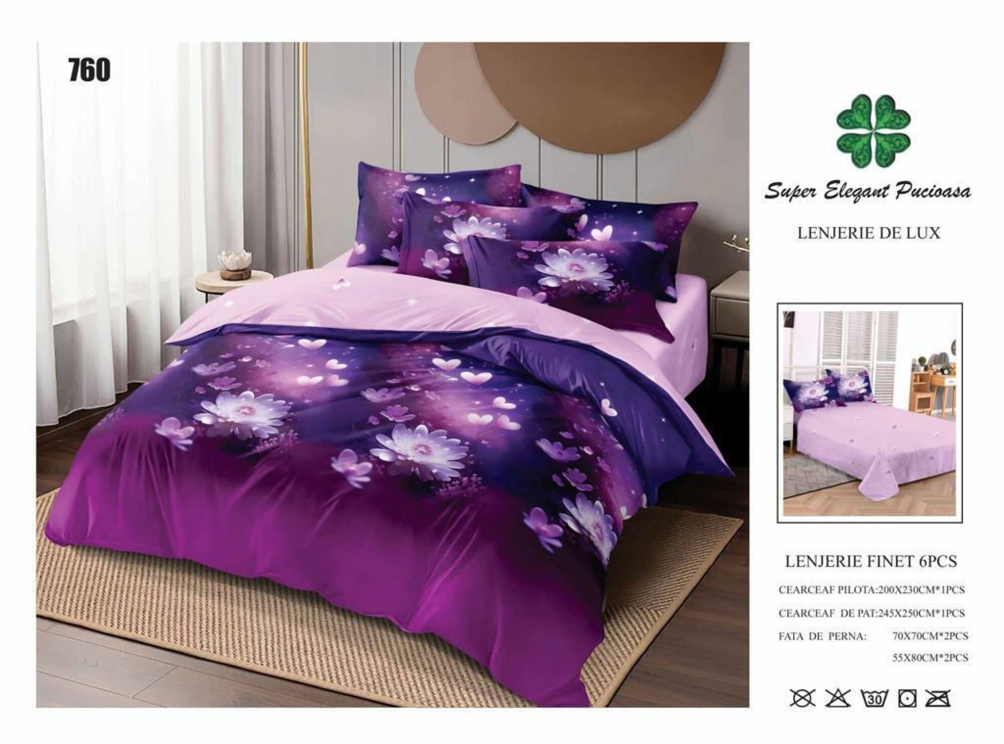 Lenjerie de Pat Super Elegant Pucioasa 177