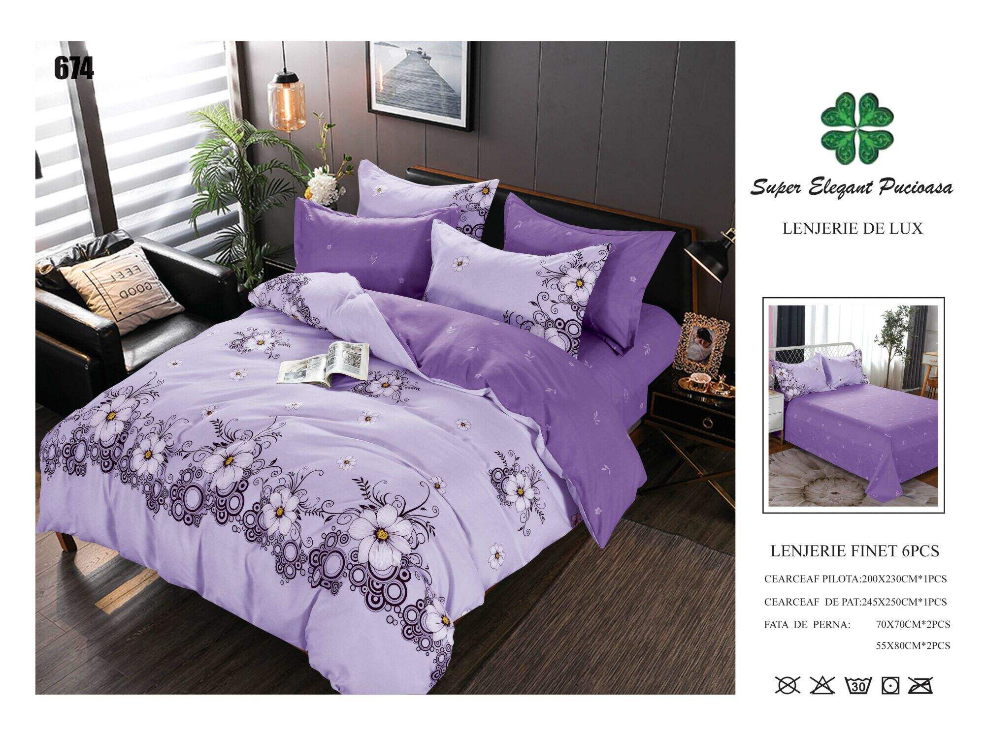 Lenjerie de Pat Super Elegant Pucioasa 202