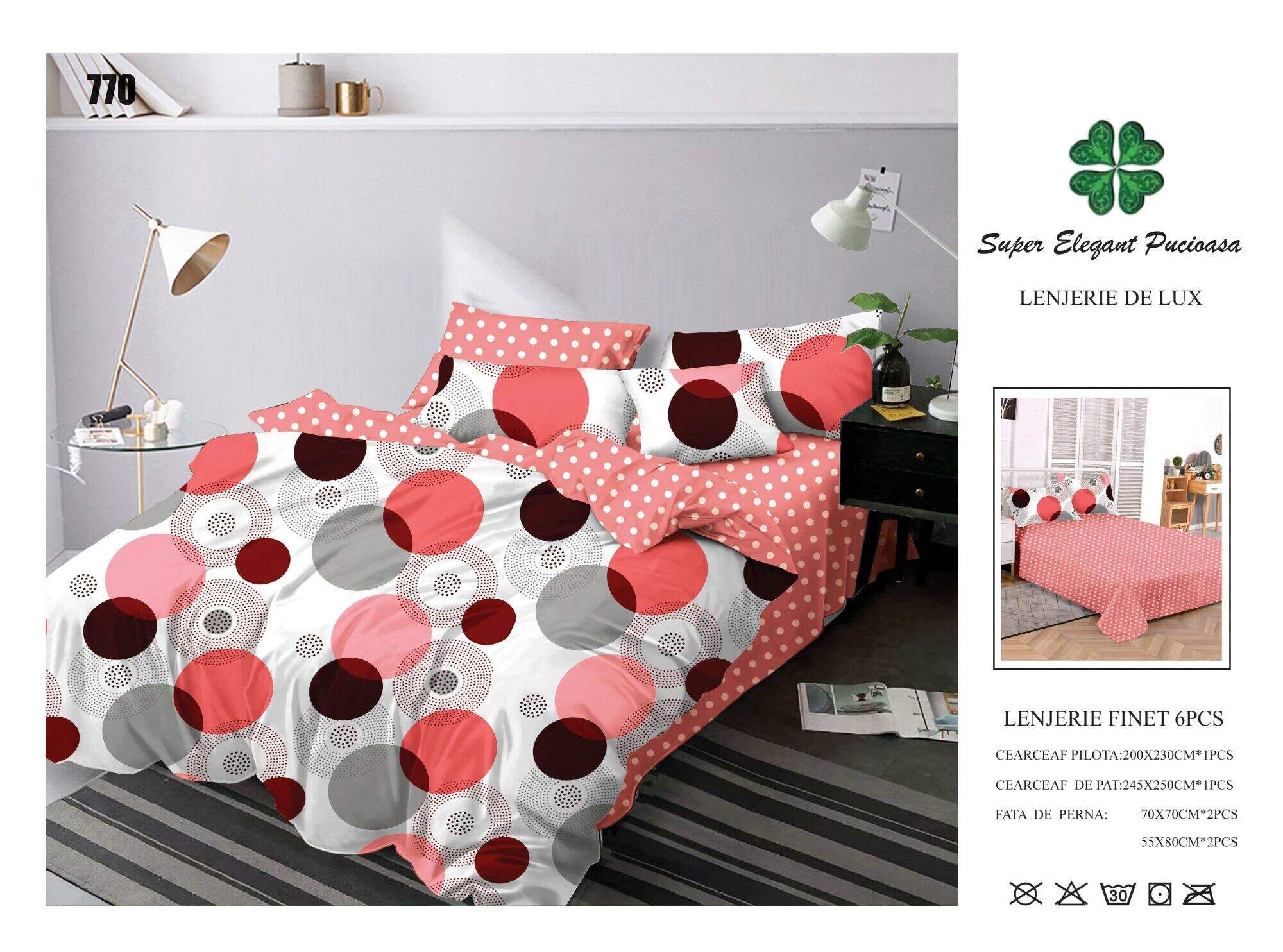 Lenjerie de Pat Super Elegant Pucioasa 207