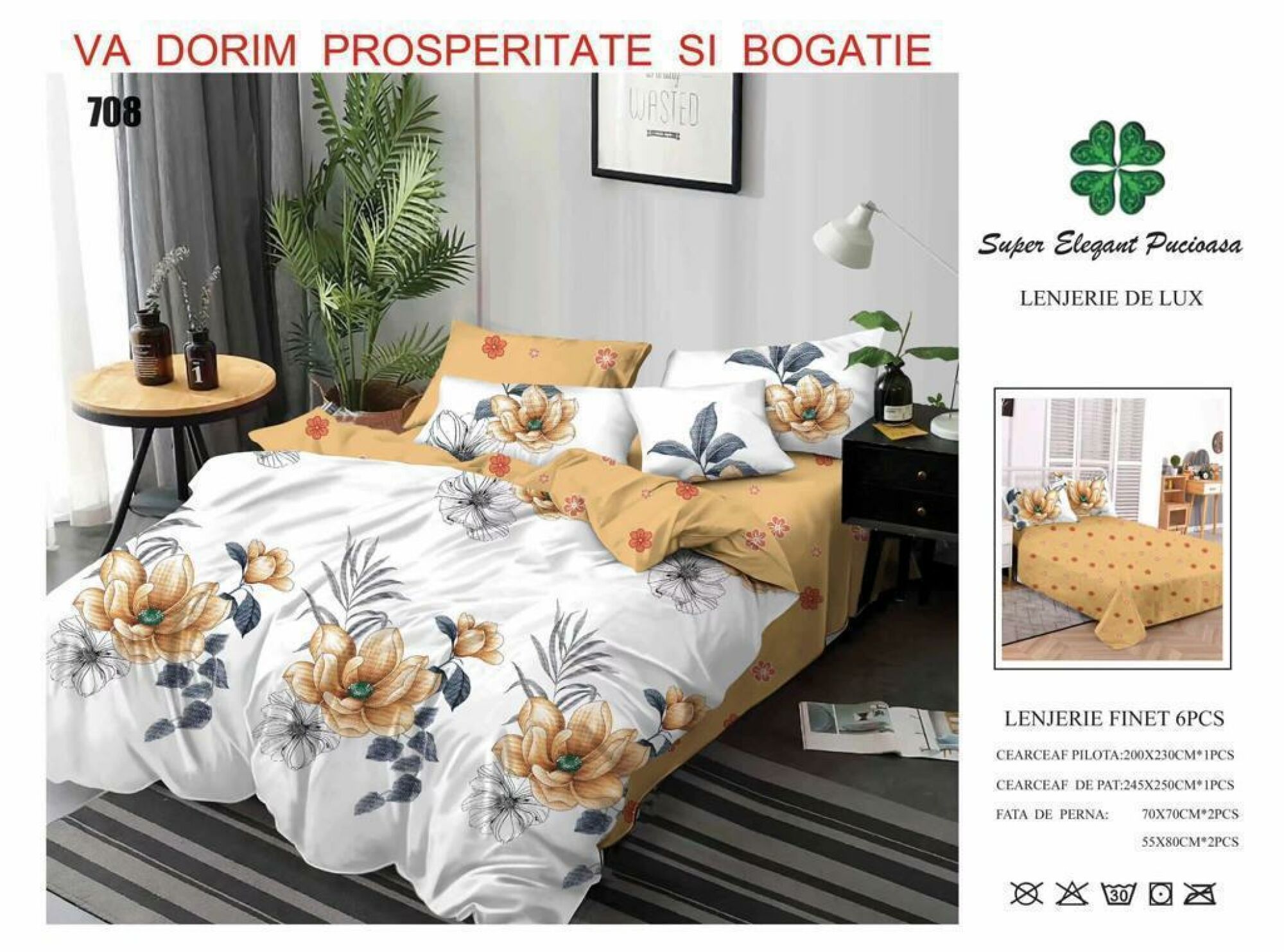 Lenjerie de Pat Super Elegant Pucioasa 212