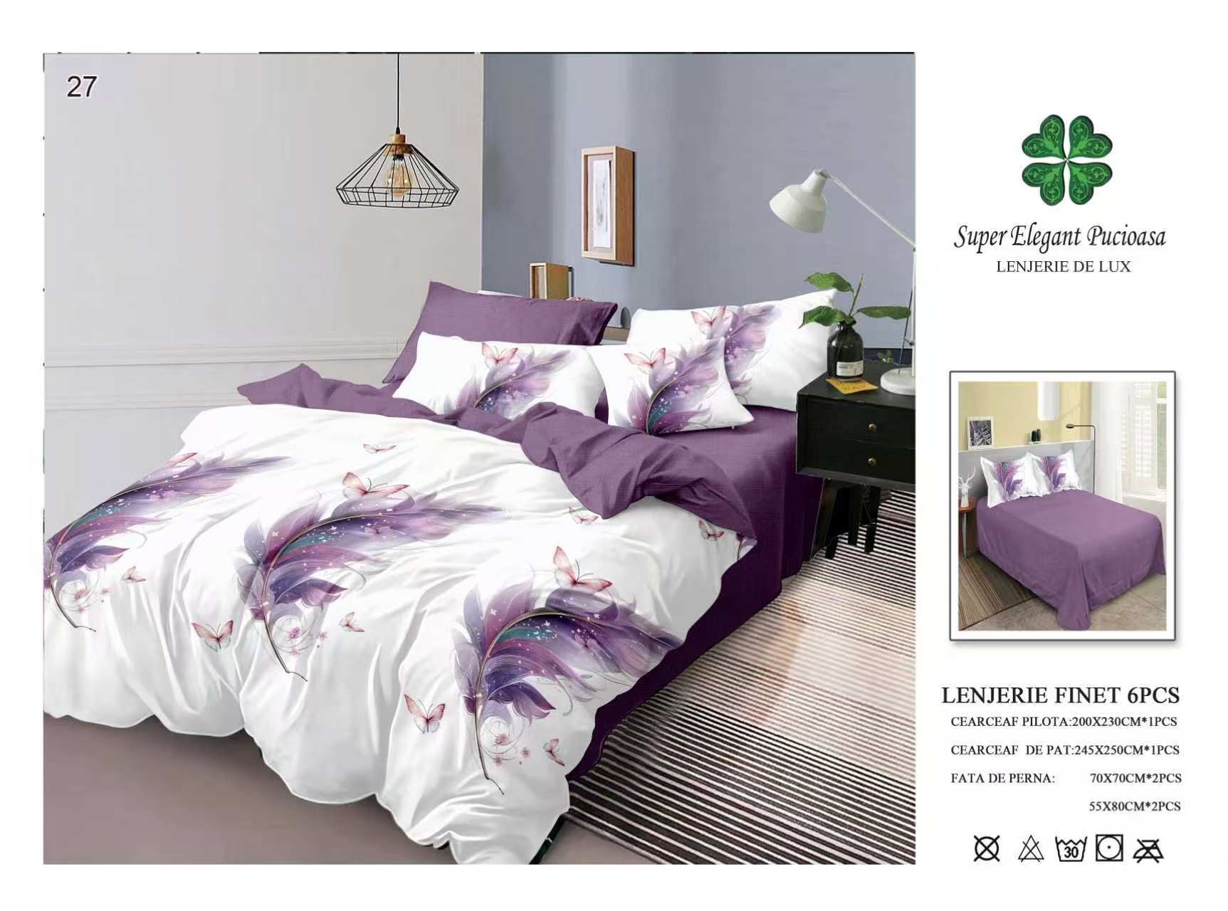 Lenjerie de Pat Super Elegant Pucioasa 3