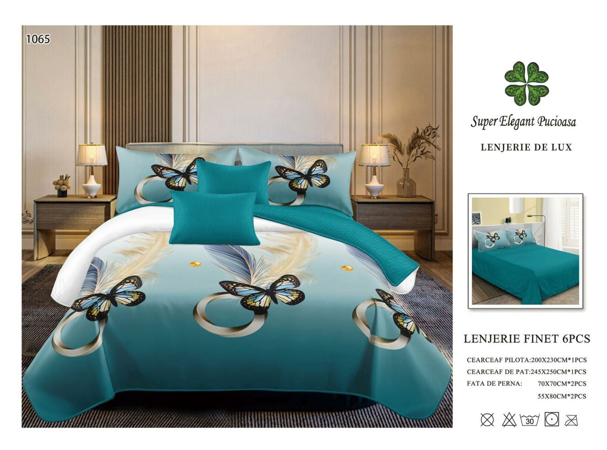 Lenjerie de Pat Super Elegant Pucioasa 44