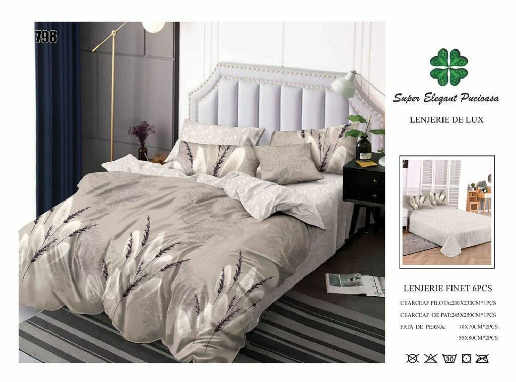 Lenjerie de Pat Super Elegant Pucioasa 57