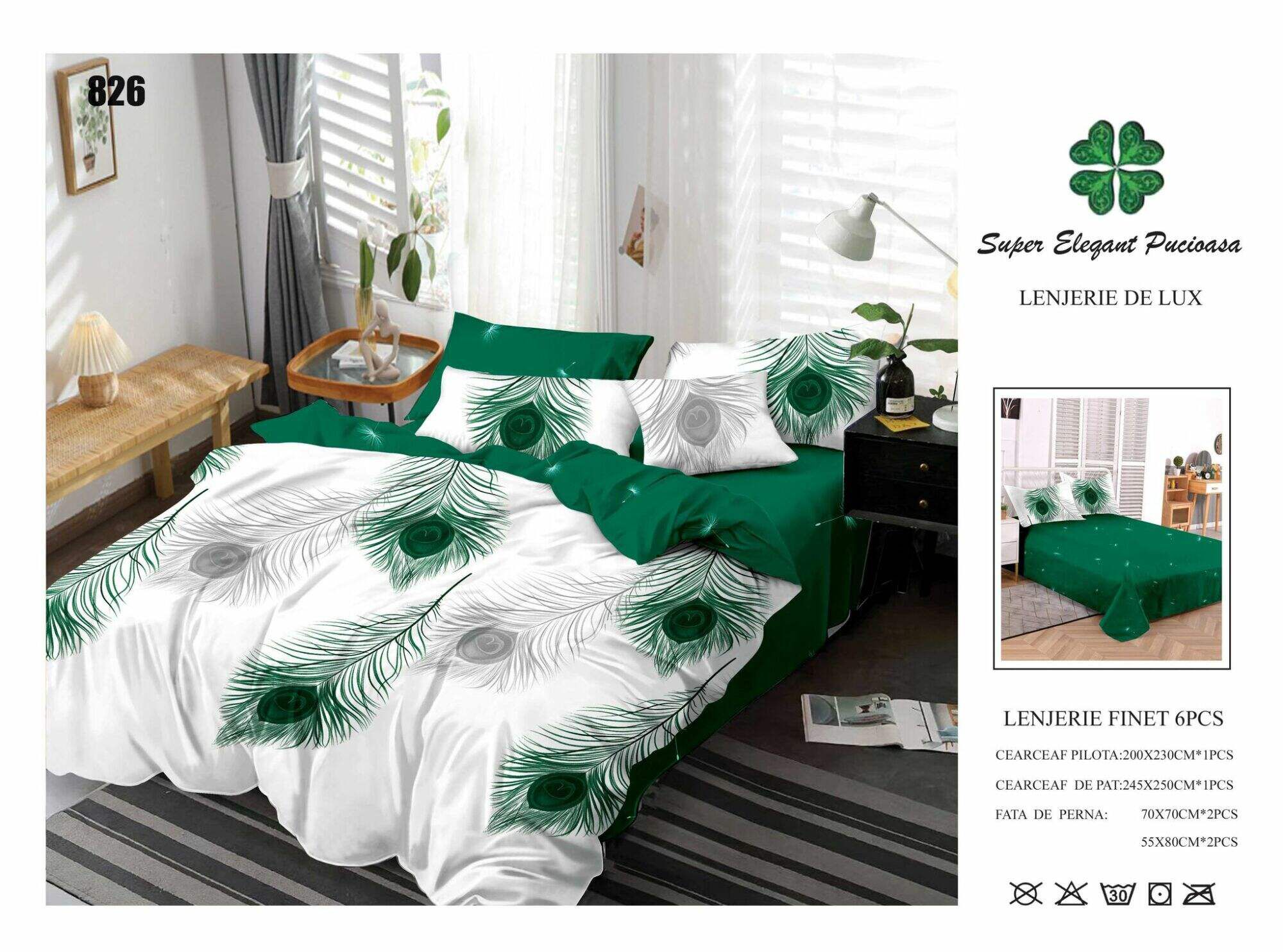 Lenjerie de Pat Super Elegant Pucioasa 86