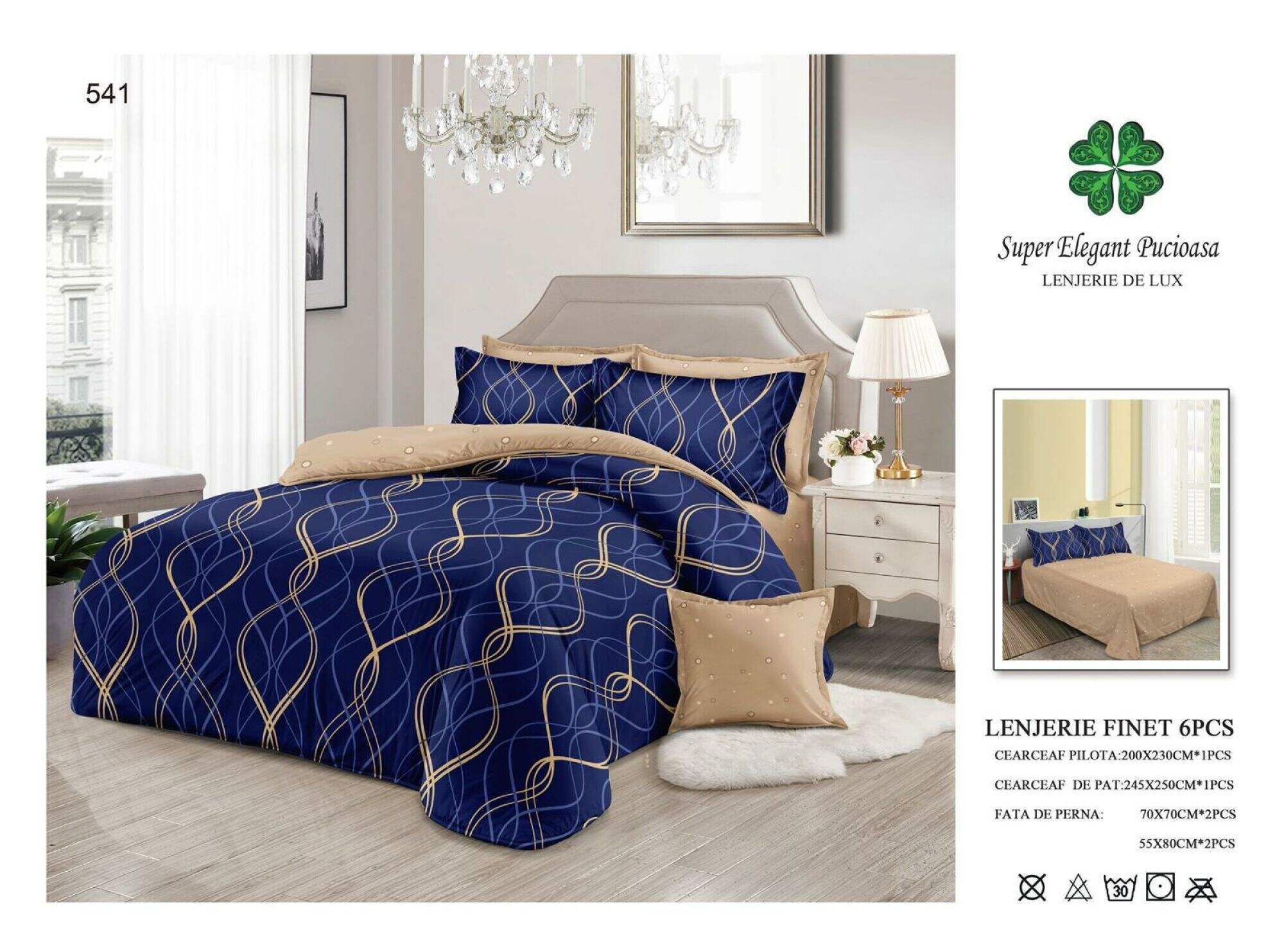 Lenjerie de Pat Super Elegant Pucioasa 90